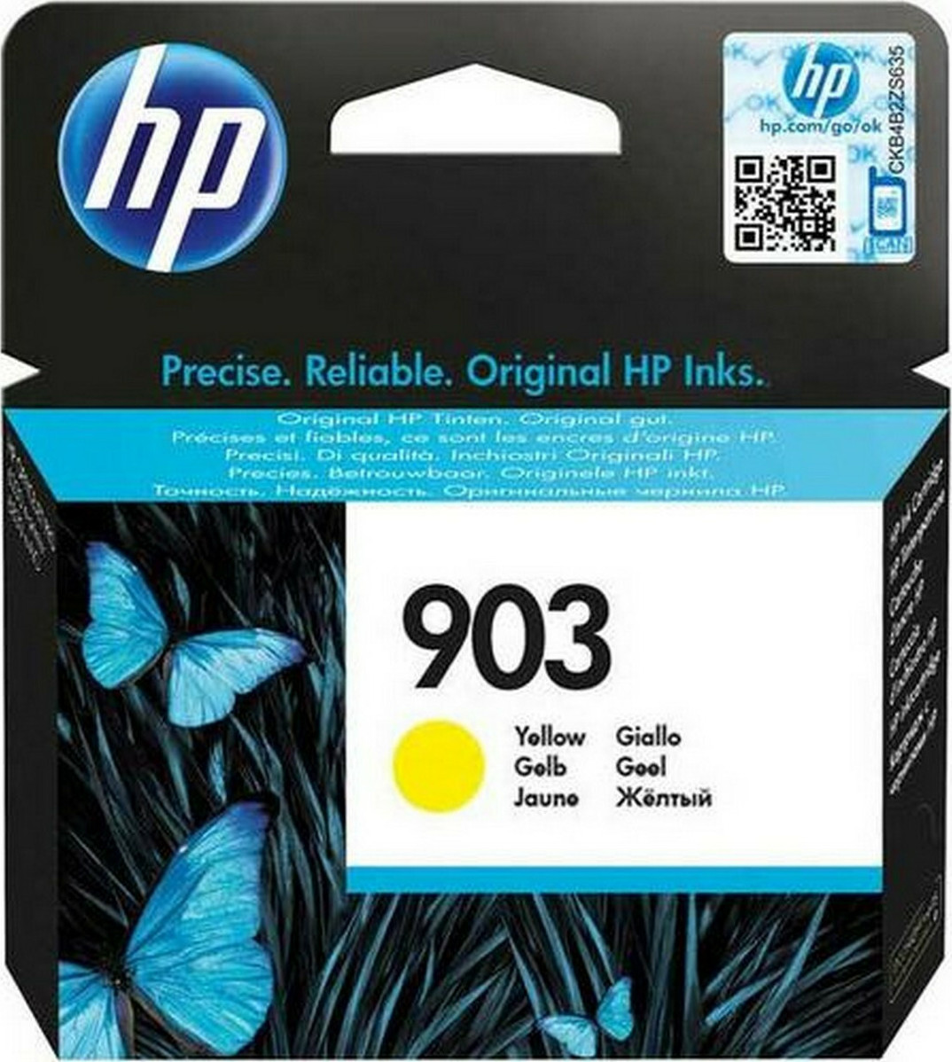 HP 903 Γνήσιο Μελάνι Εκτυπωτή InkJet Κίτρινο (T6L95AE)