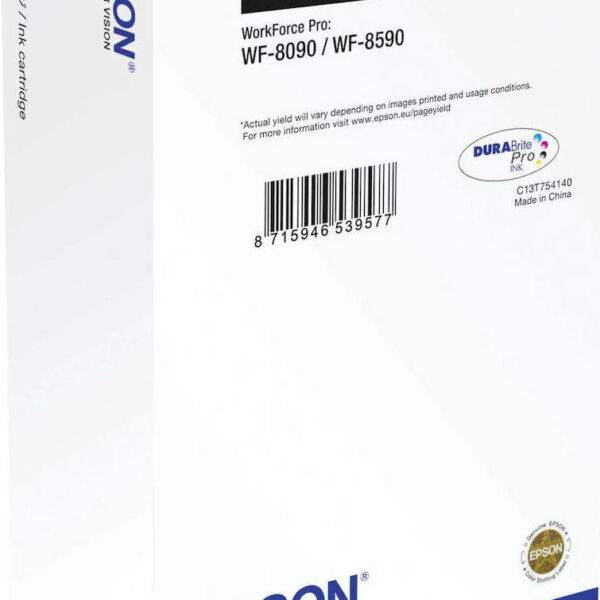 Epson T7541XXL Γνήσιο Μελάνι Εκτυπωτή InkJet Μαύρο (C13T754140)