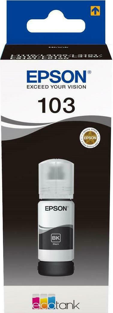 Epson 103 Γνήσιο Μελάνι Εκτυπωτή InkJet Μαύρο (C13T00S14A)