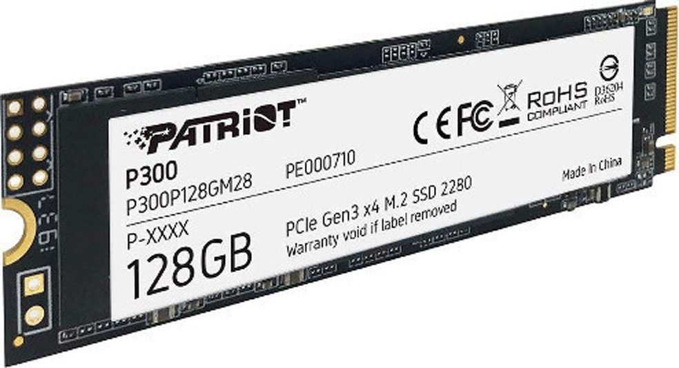 20211102170559_patriot_p300_ssd_128gb_m_2_nvme_p300p128gm28 Patriot P300 SSD 128GB M.2 NVMe PCI Express 3.0 P300P128GM28 - Image 1