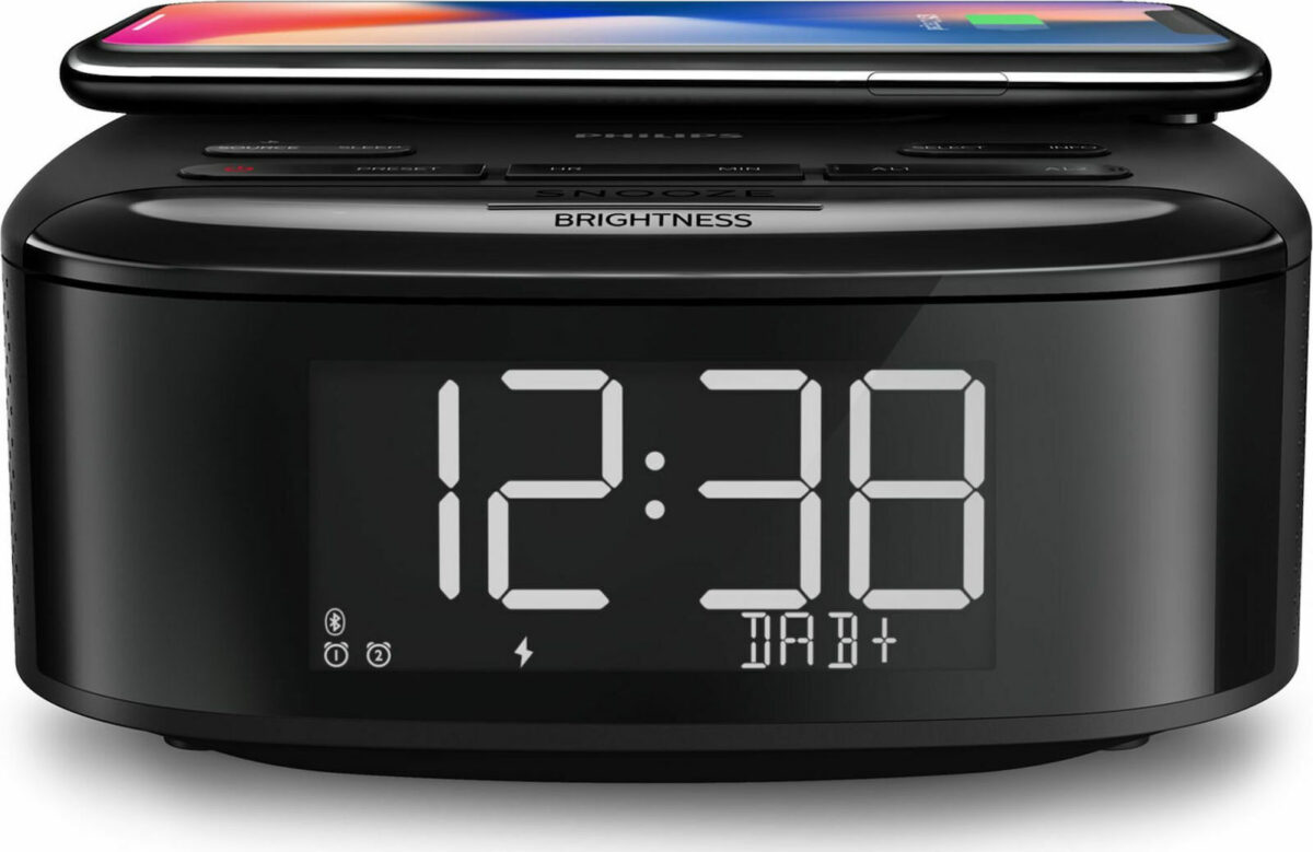 Philips Επιτραπέζιο Ψηφιακό Ρολόι με Ξυπνητήρι, Ραδιόφωνο και Ασύρματη Φόρτιση TAR7705/10 - Image 3