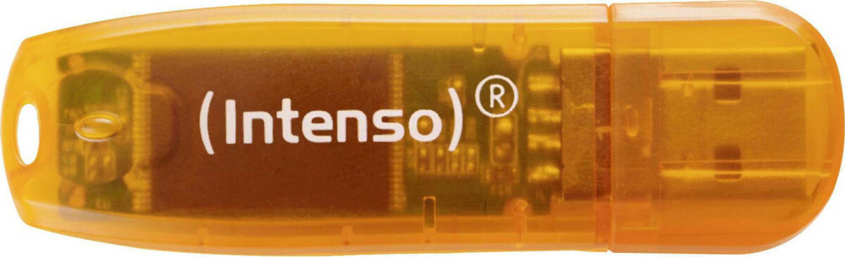 Intenso Rainbow Line 64GB USB 2.0 Πορτοκαλί - Image 1