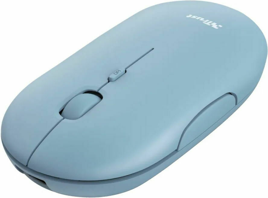 Trust Puck Rechargeable Ασύρματο Bluetooth Ποντίκι Μπλε