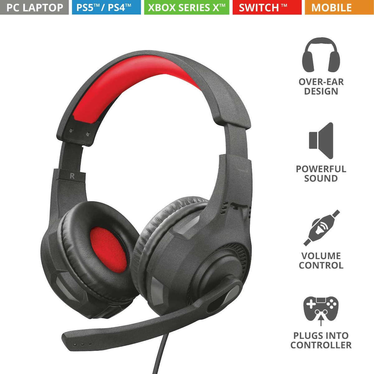 Trust GXT 307 Ravu Over Ear - Image 1