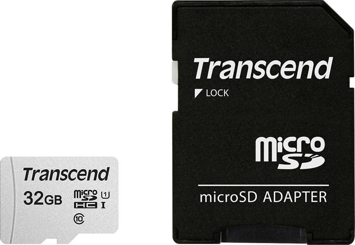 Transcend 300s microSDHC 32GB Class 10 U1 A1 UHS-I - Image 1