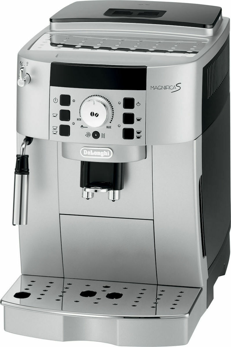 De'Longhi Magnifica S Αυτόματη Μηχανή Espresso 1450W Πίεσης 15bar με Μύλο Άλεσης Ασημί