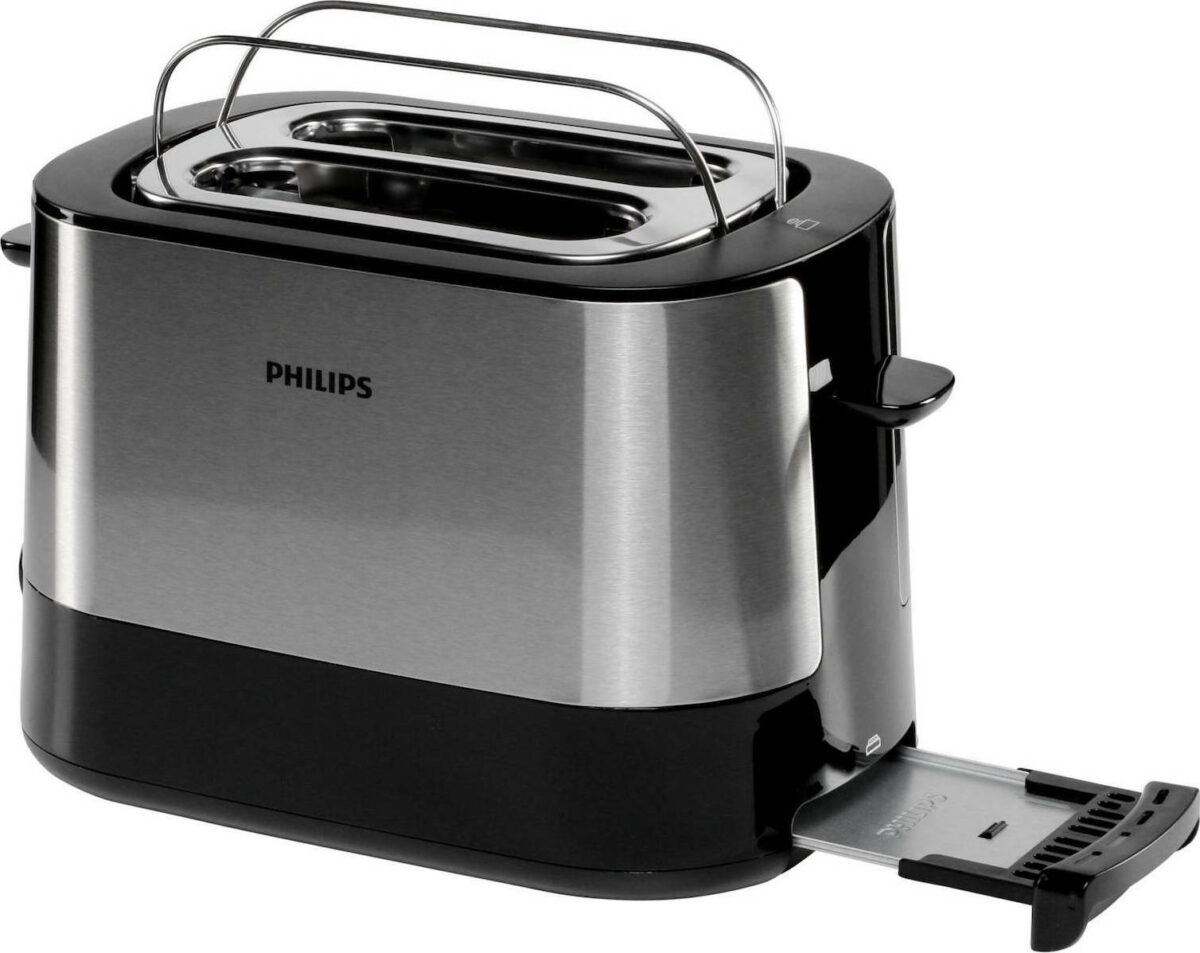 Philips Φρυγανιέρα 2 Θέσεων 1000W Μαύρη - Image 5