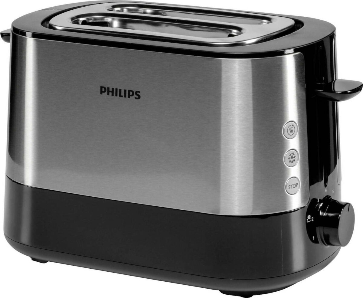 Philips Φρυγανιέρα 2 Θέσεων 1000W Μαύρη - Image 3