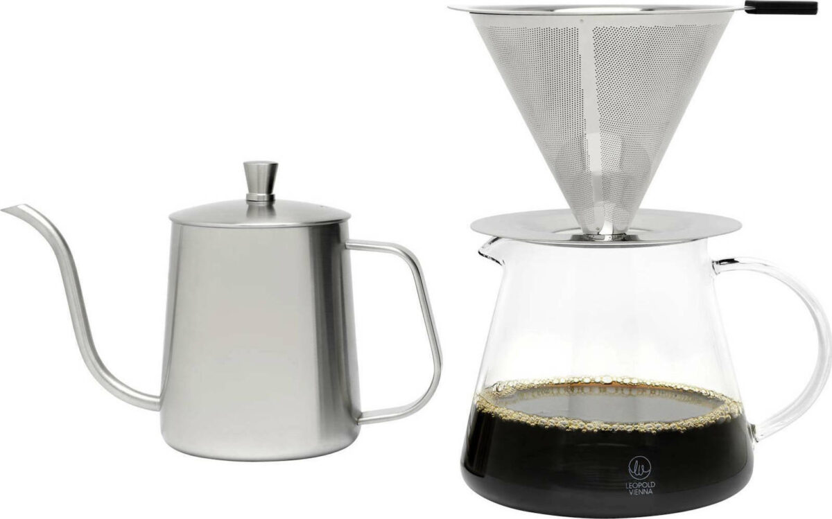Leopold Vienna Slow Coffee Gift Set Clever Dripper Γυάλινο Διάφανο 265mm - Image 5