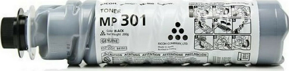 Ricoh Type MP301E Γνήσιο Toner Laser Εκτυπωτή Μαύρο 8000 Σελίδων (841711)