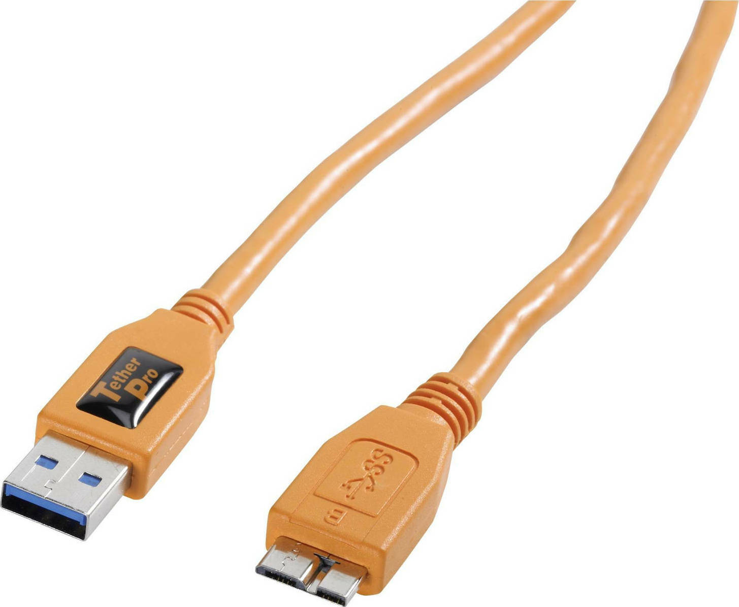 Tether Tools Regular USB 3.0 to micro USB Cable Πορτοκαλί 4.6m (CU5454) - Image 4