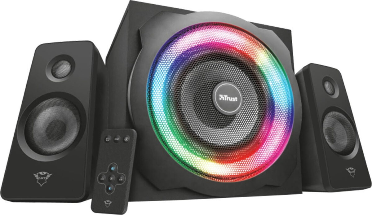 Trust GXT 629 Tytan 2.1 RGB Speaker Set 2.1 με Ισχύ 60W σε Μαύρο Χρώμα - Image 1