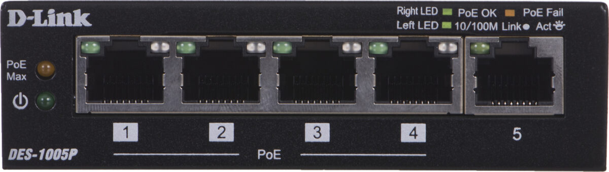 D-Link DES-1005P Unmanaged L2 PoE - Image 9
