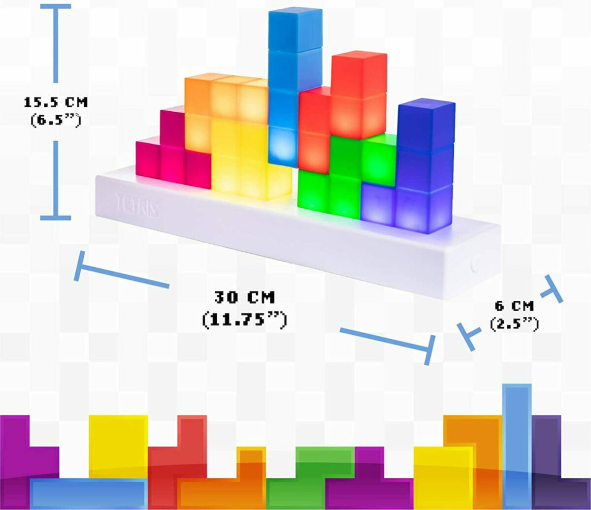 Paladone Παιδικό Διακοσμητικό Φωτιστικό Tetris Icons Πολύχρωμο 30x15cm - Image 4