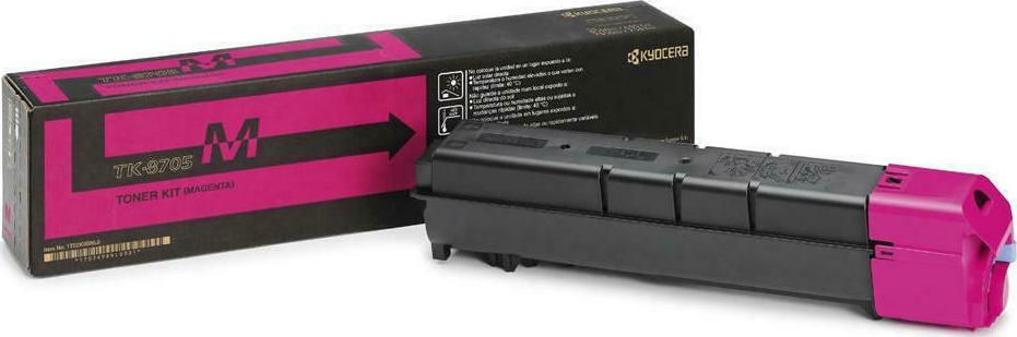 Kyocera TK-8705M Γνήσιο Toner Laser Εκτυπωτή Ματζέντα 30000 Σελίδων (1T02K9BNL0)
