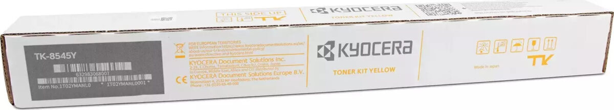Kyocera TK-8545Y Γνήσιο Toner Laser Εκτυπωτή Κίτρινο 20000 Σελίδων (1T02YMANL0) - Image 1