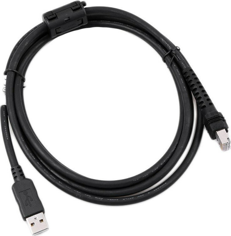 Datalogic USB 2.0 Cable USB-A male - RJ45 Μαύρο 2m (CAB-438)