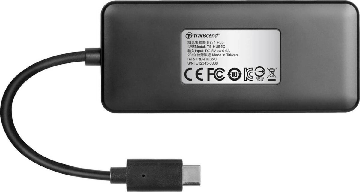 Transcend HUB5C USB 3.1 Hub 6 Θυρών με σύνδεση USB-C - Image 6