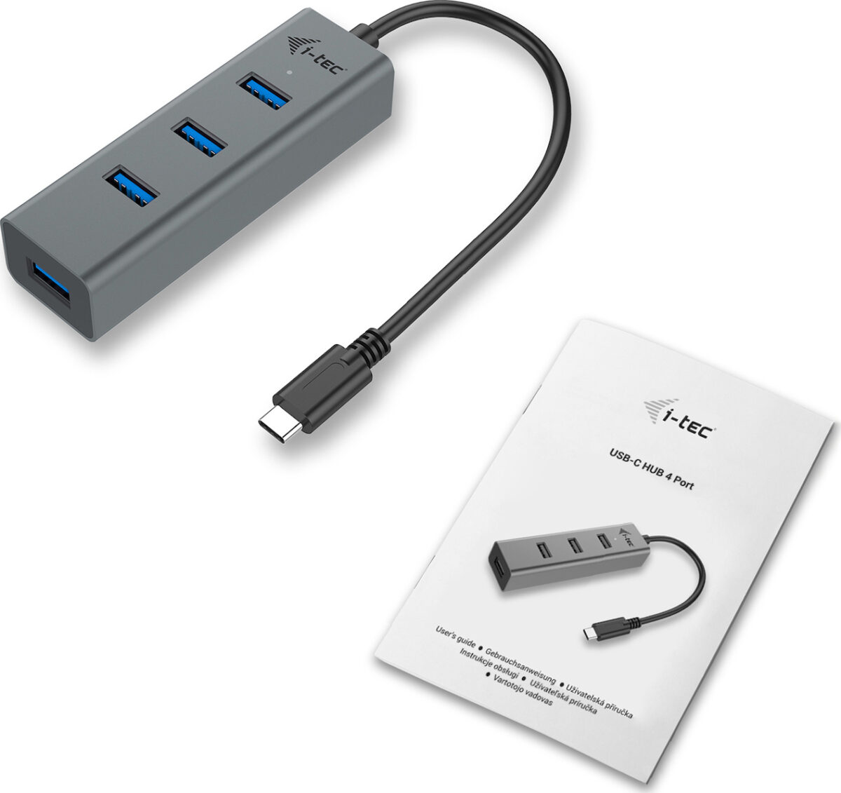 i-tec USB 3.1 Hub 4 Θυρών με σύνδεση USB-C Γκρι - Image 3
