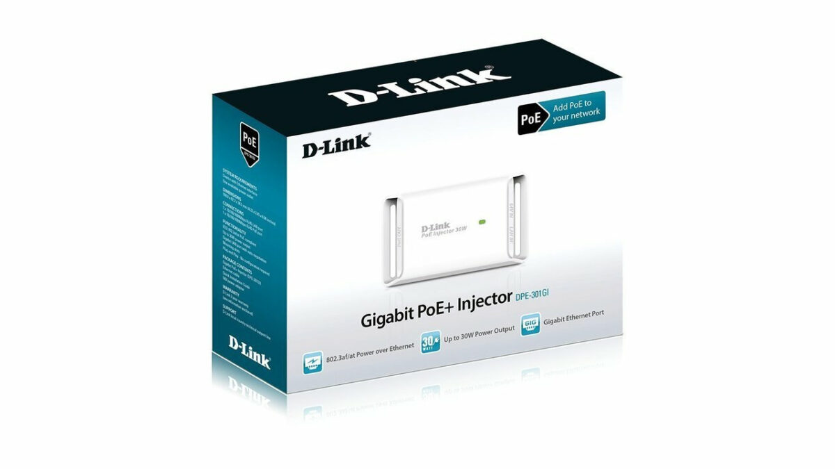 D-Link DPE-301GI PoE+ Injector - Image 8