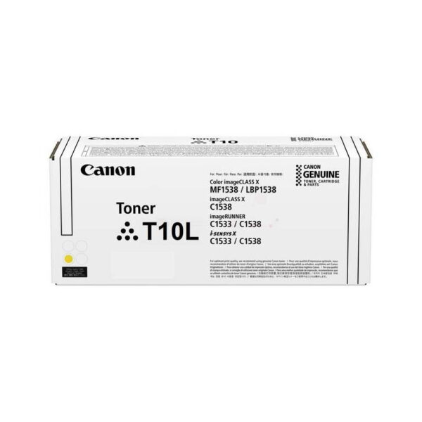 Canon T10L Γνήσιο Toner Laser Εκτυπωτή Κίτρινο 5000 Σελίδων (4802C001)