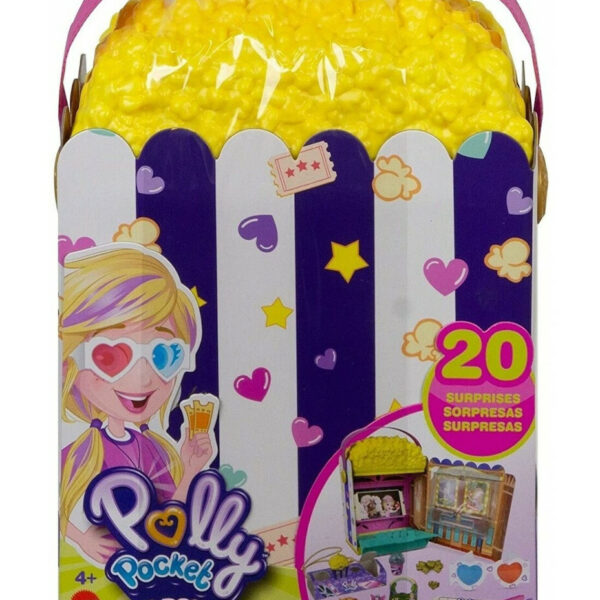Mattel Παιχνίδι Μινιατούρα Polly Pocket Cinema Pop Corn Set 22.86εκ.