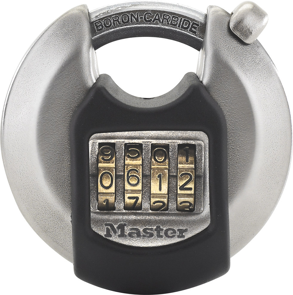Master Lock Ατσάλινο Λουκέτο Πέταλο Συνδυασμού 70mm Μαύρο
