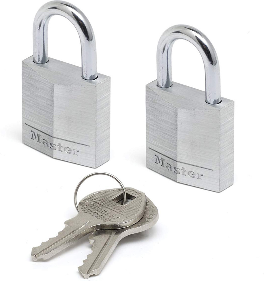 Master Lock 9120EURT Αλουμινένιο Λουκέτο Πέταλο με Κλειδί Σετ 20mm 2τμχ