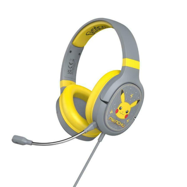 OTL Pokémon Pikachu Pro G1 Ενσύρματα Over Ear Ακουστικά Γκρι / Κίτρινα
