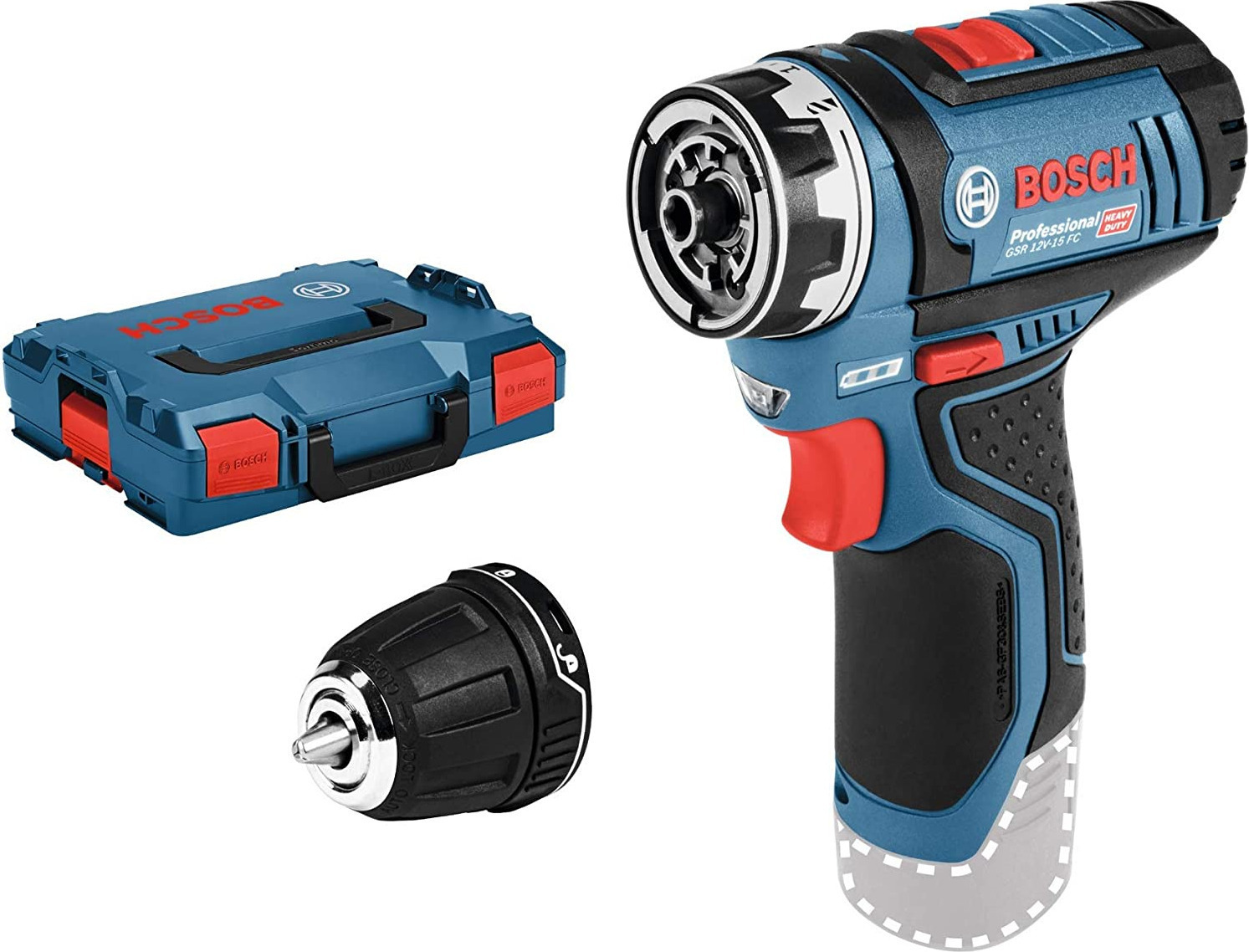 Bosch GSR 12V-15 FC Δραπανοκατσάβιδο Μπαταρίας Solo Brushless 12V