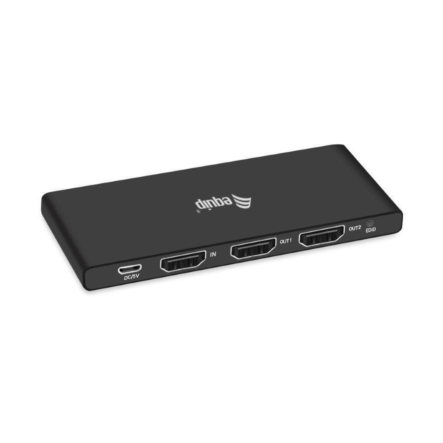 Equip 2.0 2 Port Ultra Slim 4K/60Hz HDMI Splitter 332716 - Image 1