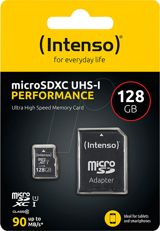 Intenso Class Performance microSDXC Class 10 U1 UHS-I - Image 1
