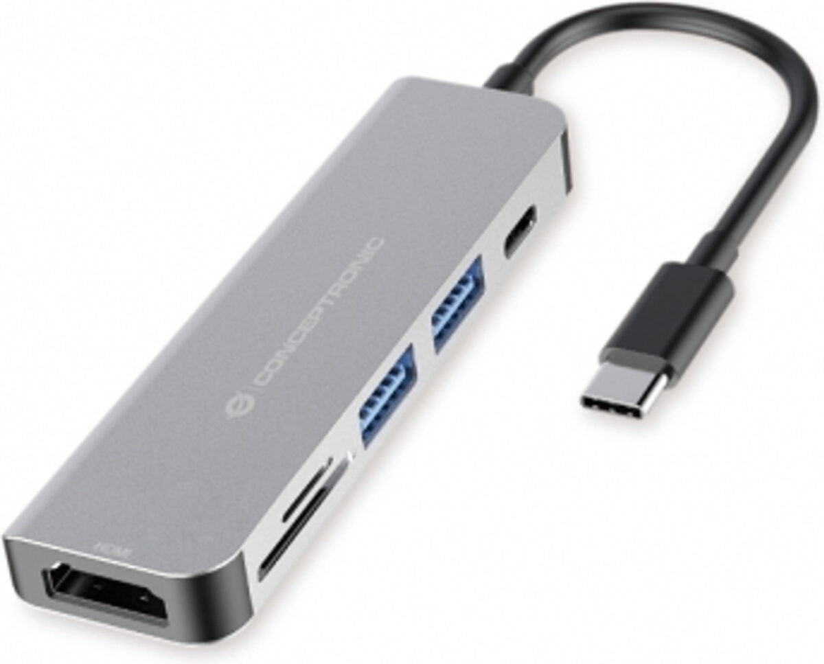 Conceptronic USB-C Docking Station με HDMI 4K PD (DONN02G) - Image 1