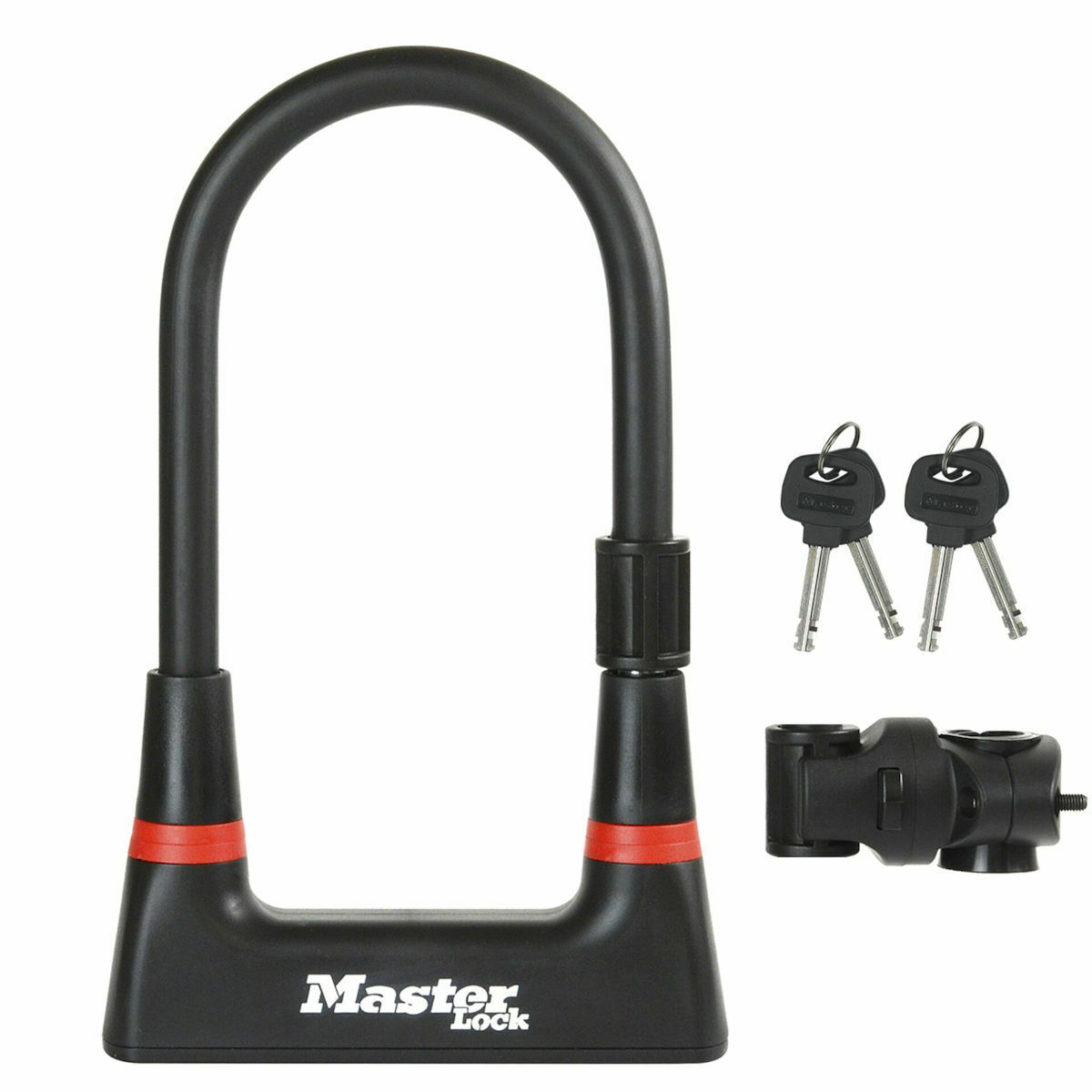 Master Lock Αντικλεπτικό Πέταλο Μοτοσυκλέτας Μαύρο Χρώμα