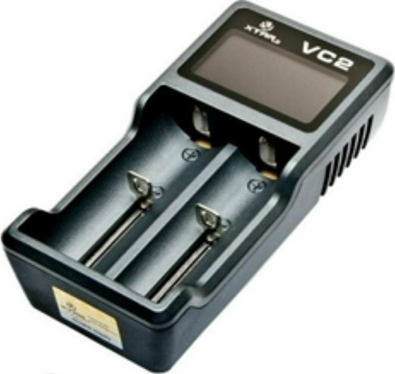 XTAR VC2 USB Φορτιστής 2 Μπαταριών Li-ion Μεγέθους 18650