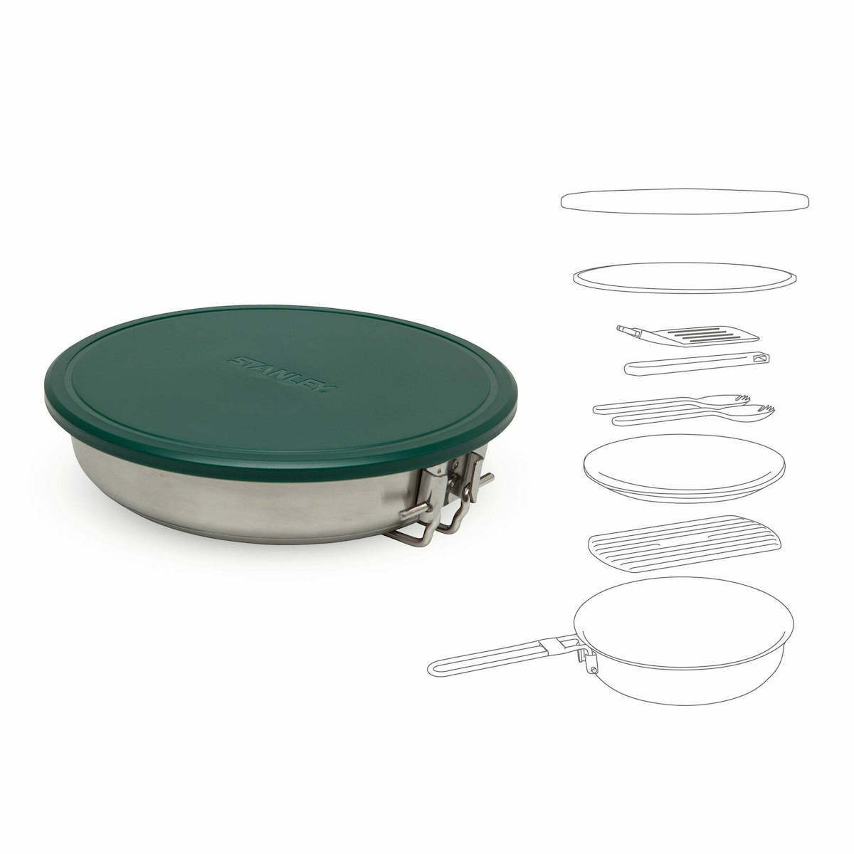 Stanley The All-In-One Fry Pan Set Σετ Μαγειρέματος για Camping 0.95lt 9τμχ