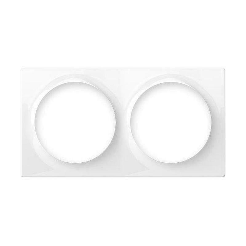 Fibaro Walli Πλαίσιο Διακόπτη 2 Θέσεων Οριζόντιας Τοποθέτησης σε Λευκό Χρώμα GY-FG-WX-PP-0003