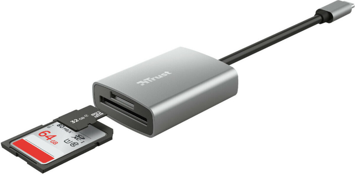 Trust Dalyx Fast Card Reader Type-C για SD Ασημί - Image 7