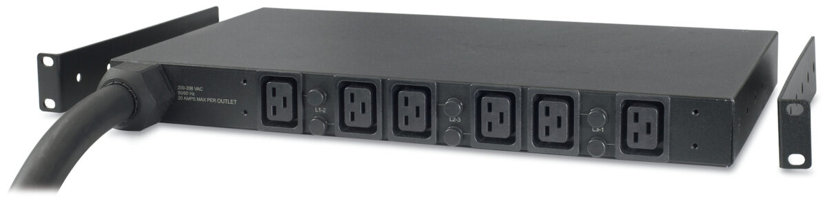 APC Πολύπριζο Rack 1U 22kW 400V 6xC19 AP7526 - Image 1