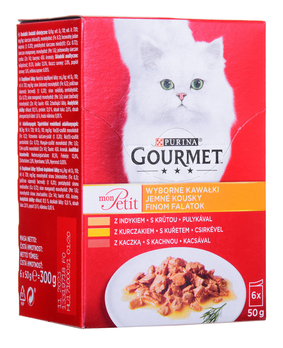 Gourmet Υγρή Τροφή 6x50gr
