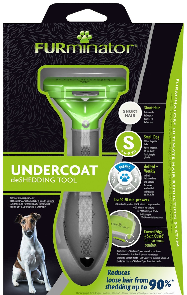FURminator Undercoat Tool Χτένα Small για Κοντότριχους Σκύλους με Ξυράφι για Απομάκρυνση Τριχών Μαύρο