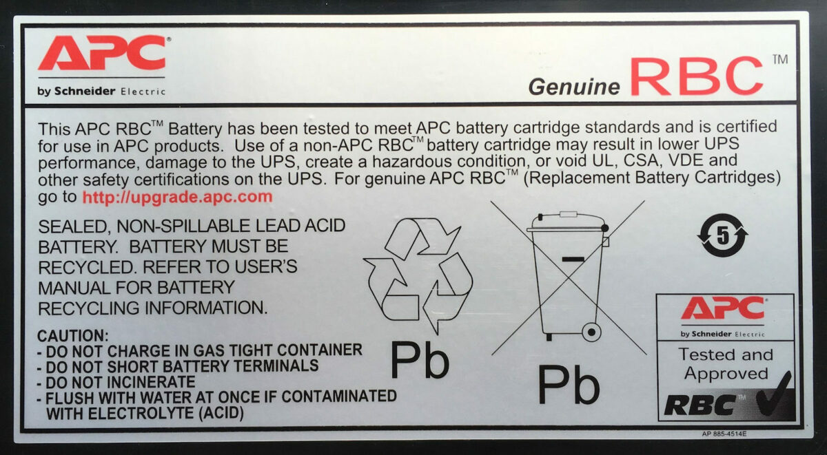 APC Replacement Cartridge 4 με Χωρητικότητα 12Ah και Τάση 12V 1τμχ - Image 2