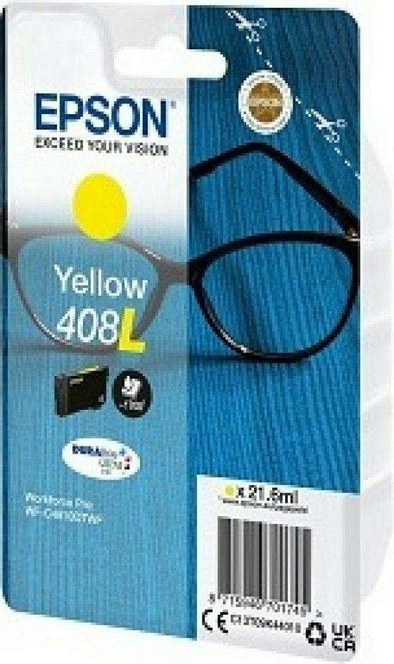 Epson 408L Γνήσιο Μελάνι Εκτυπωτή InkJet Κίτρινο (C13T09K44010)