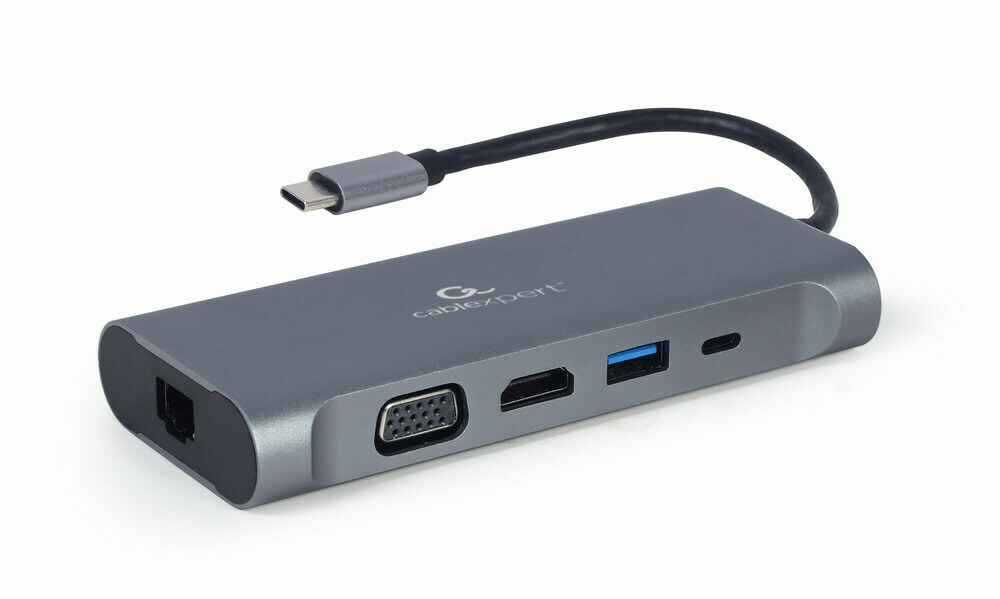 Gembird USB-C Docking Station με HDMI 4K PD Ethernet (A-CM-COMBO7-01)