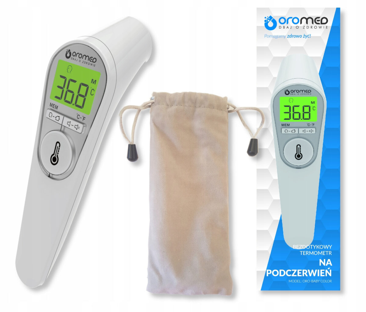 Hi-tech Medical Oro-baby Color Ψηφιακό Θερμόμετρο Μετώπου με Υπέρυθρες Κατάλληλο για Μωρά - Image 3