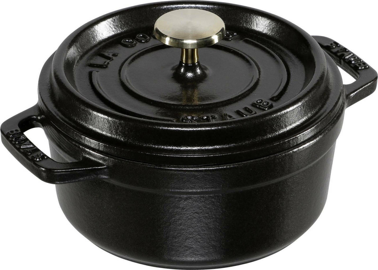 Staub Cocotte Βαθιά Κατσαρόλα από Μαντέμι 0.4lt / 12cm Black