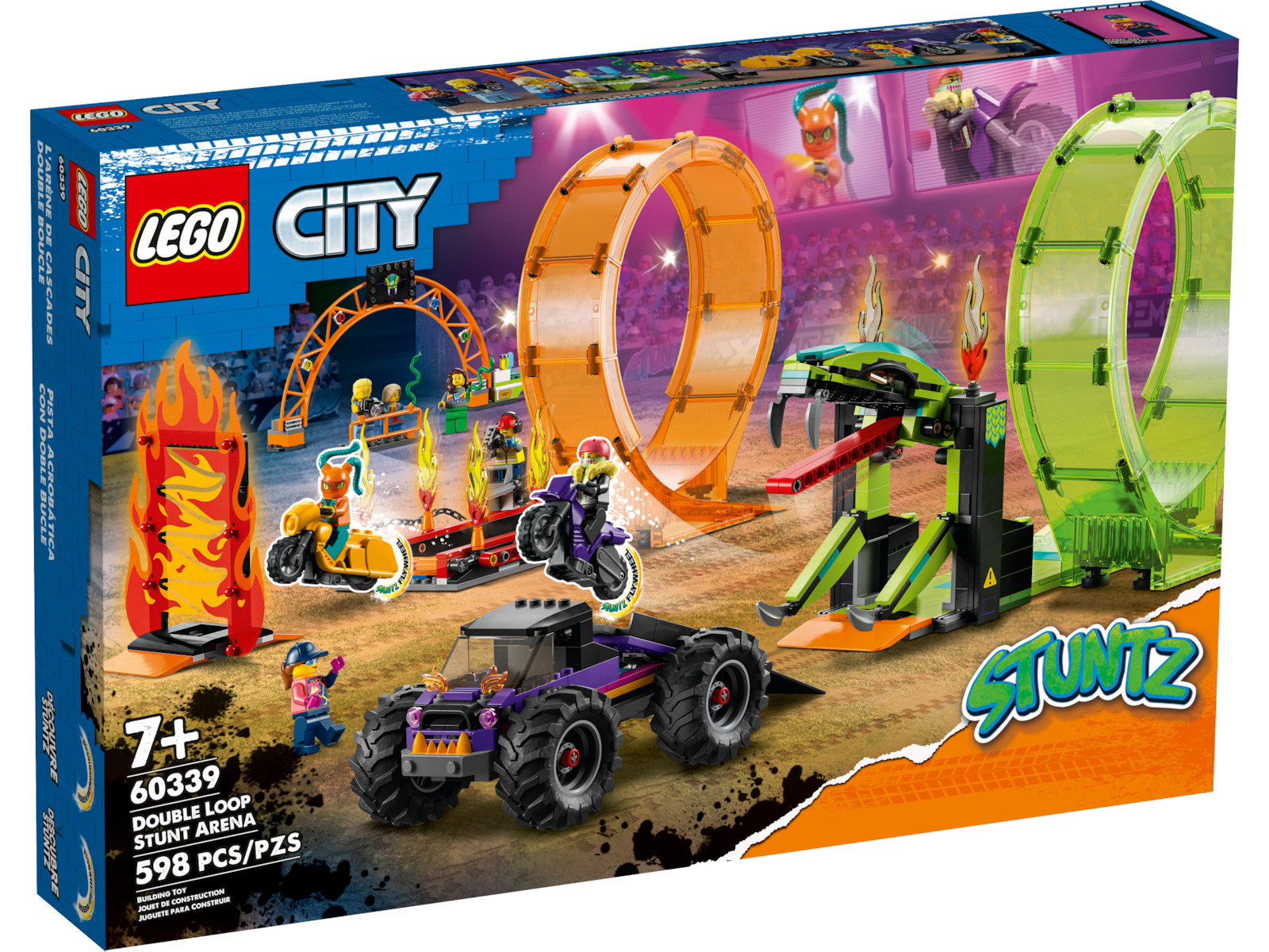 Lego City Double Loop Stunt Arena για 7+ Ετών