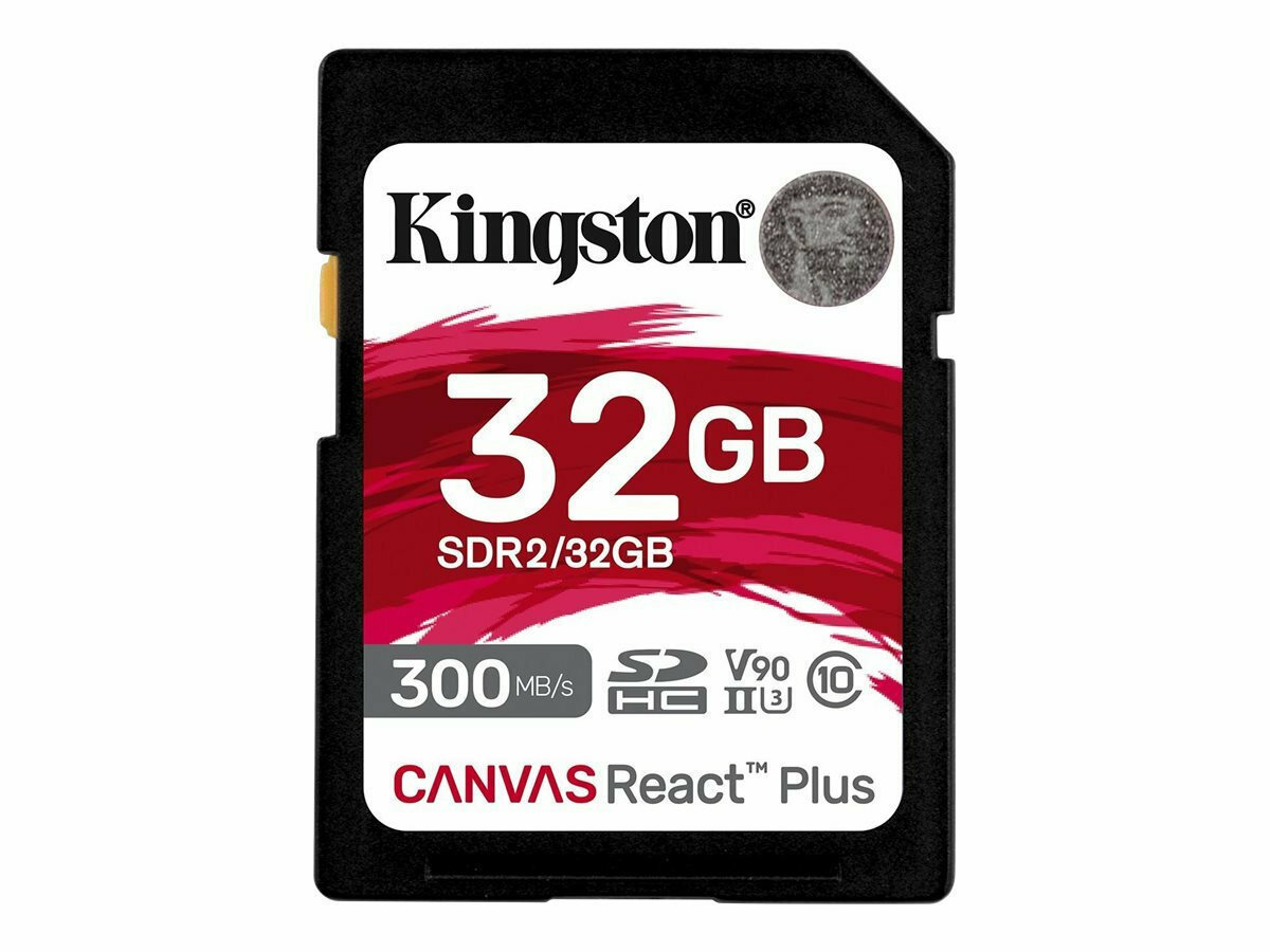 Kingston Canvas React Plus SDHC 32GB Class 10 U3 V90 UHS-II - Image 1