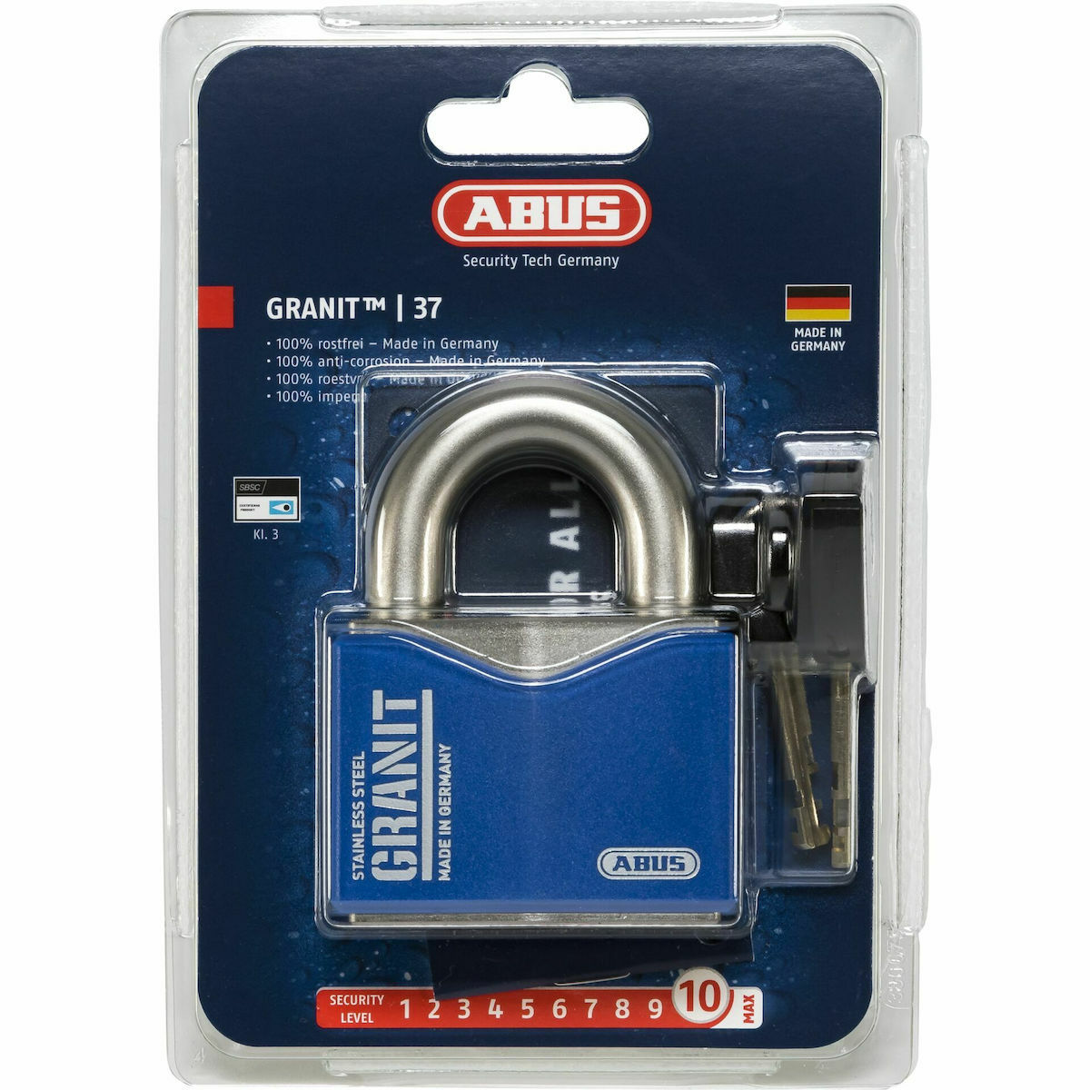 Abus Granit SL 10 Λουκέτο Πέταλο με Κλειδί