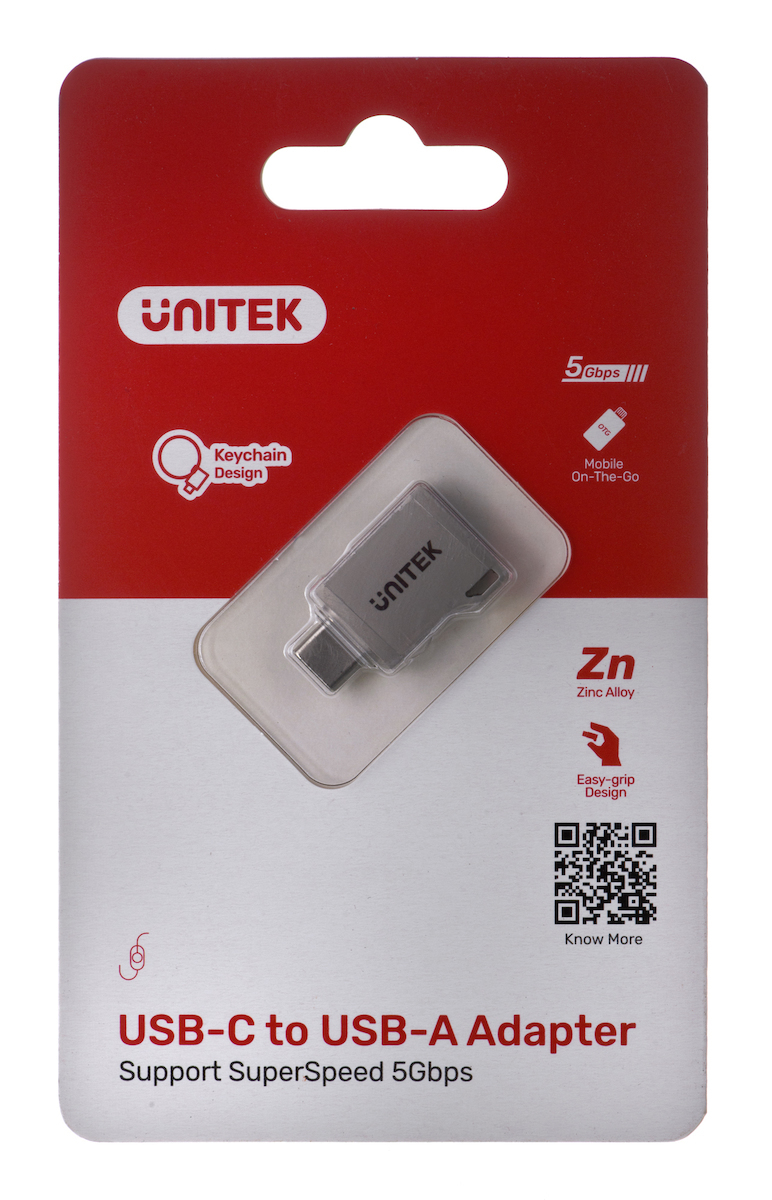 Unitek USB-C male σε USB-A female 1τμχ (A1025GNI)
